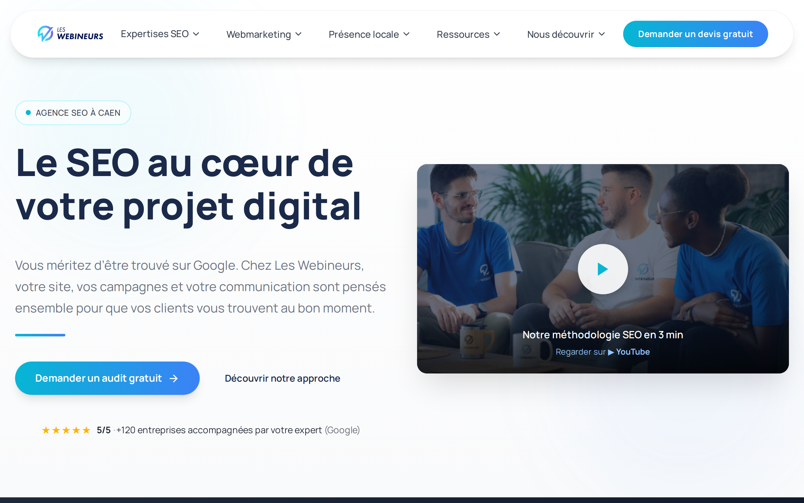 Aperçu du site Les Webineurs